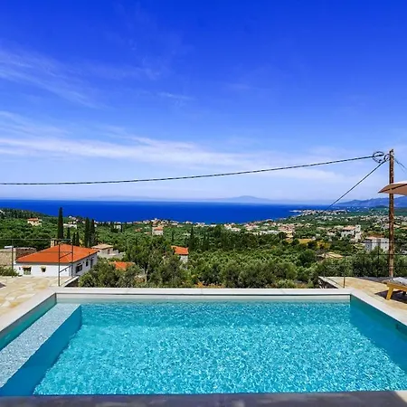 Thea With Pool & Panoramic Sea View